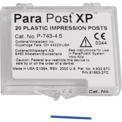 Parapost Xp Tenons  Impression 1.50Mm Black 2 20pc