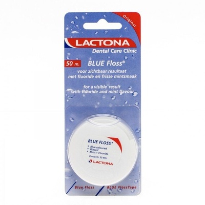 Lactona Blue Floss Waxed 50Mtr 12pcs