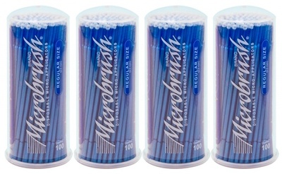 Microbrush Tubes Regular Blue 400pcs